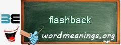 WordMeaning blackboard for flashback